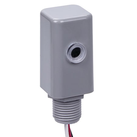Intermatic HID, Incandescent, LED Photocontrol, 1,000 W, Gray, 5 sec Max, 2 sec Min EK4136S