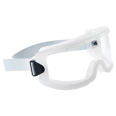 Bolle Safety Safety Goggles, Clear Lens, Platinum Anti-Fog & Anti-Scratch, Direct, TPR Frame, Elite Autoclave ELATPR2