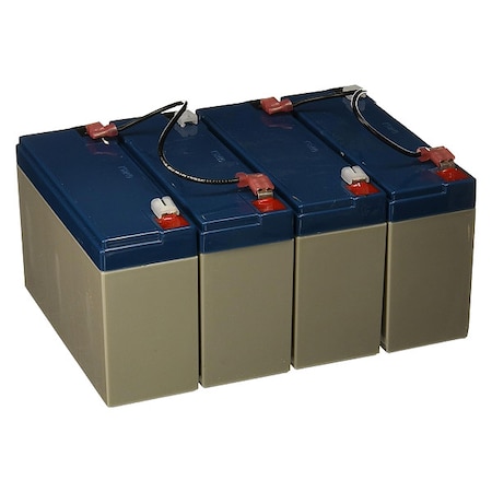 Lithonia Lighting Battery, Lead Calcium, 12V, 24A/HR. ELB 1224B