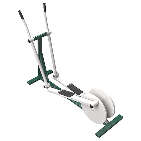 Triactive Usa Elliptcal Trainer, 71x21x21in, Green/Beige ELIP