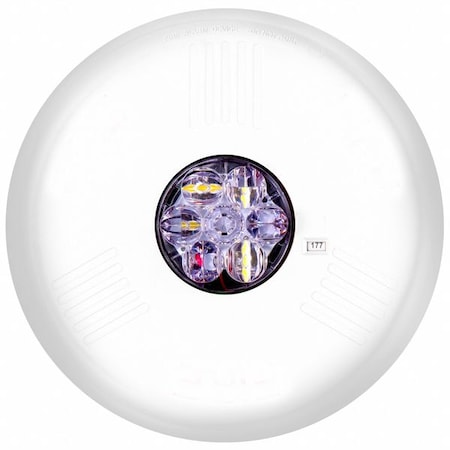 Eaton Strobe Light, White, LED, 24V, 60 FPM, 6 1/4 in Dia., Ceiling ELSTWC-N