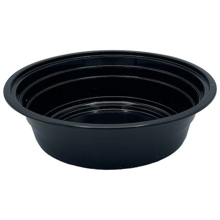 Zoro Select Disp Carry-Out Ctnr, 32 oz, BK/CLR, PK150 EMBL32R