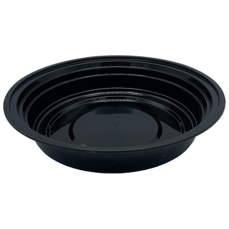 Zoro Select Disp Carry-Out Ctnr, 48 oz, BK/CLR, PK150 EMBL48R