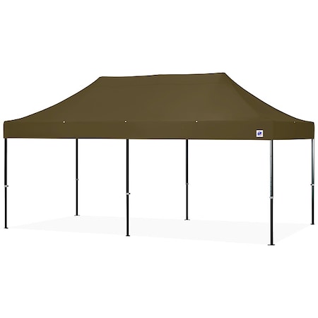 E-Z Up Shelter, Green, 10 ft W, 20 ft L END3ABK20KMCOD