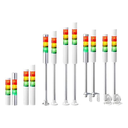 Patlite Tower Light Assemblies LR4-302QJBW-RYG