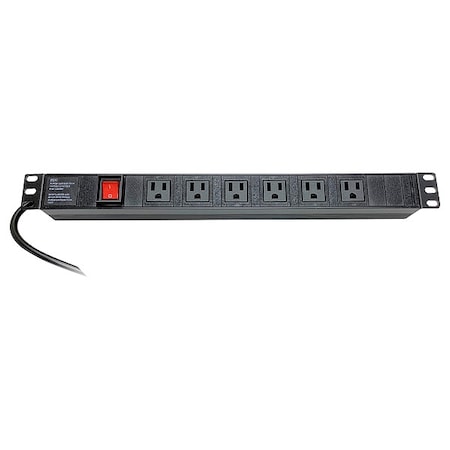 Video Mount Products OUTLET POWER STRIP 1U - 6 ERENPS6