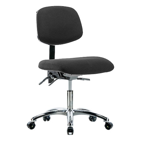 Zoro Select Ergonomic Chair, No Arms, 19" to 24" Height, Black BR-ESD-FDHCH-CR-T0-A0-EC-ESDBLK