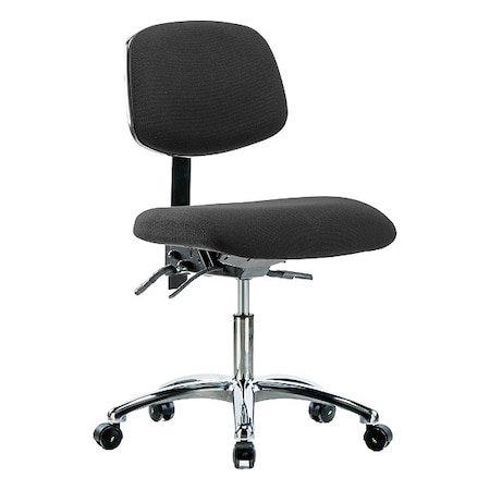 Zoro Select Ergonomic Chair, No Arms, 19" to 24" Height, Black BR-ESD-FDHCH-CR-T1-A0-EC-ESDBLK