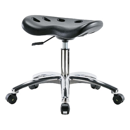 Zoro Select ESD Pneumatic Stool, 300 lb. wt. Cap. ESD-PTDHSL-CR-EC