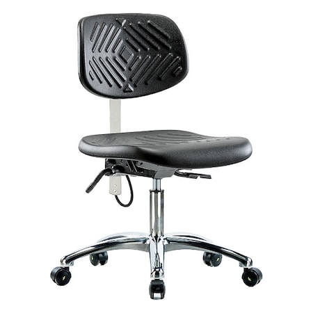 Zoro Select Ergonomic Chair, No Arms, 17-1/2" to 22-3/4" Height, Black BR-ESD-PDHCH-CR-T0-A0-EC