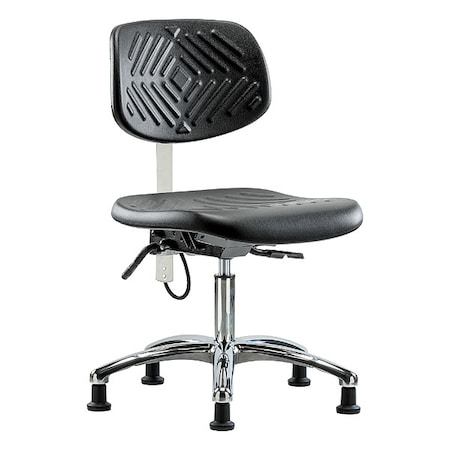 Zoro Select Ergonomic Chair, No Arms, 17-1/2" to 22-3/4" Height, Black BR-ESD-PDHCH-CR-T0-A0-EG