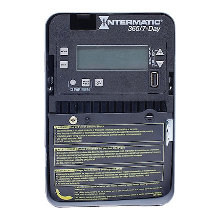 Intermatic Electronic Timer, 7/365 Days, 20A ET2715C