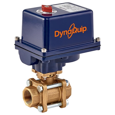 Dynaquip Controls 1-1/2" FNPT Bronze Electronic Ball Valve 2-Way EVA67AME25