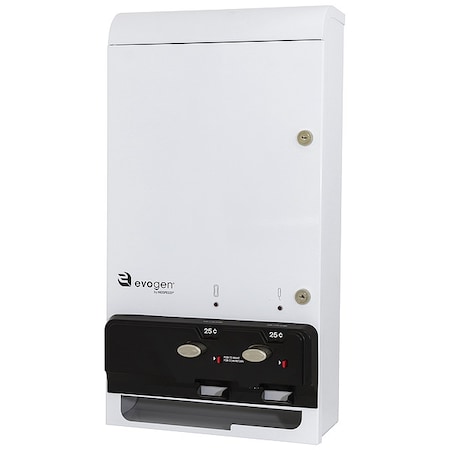 Evogen Sanitary Napkin/Tampon Dispenser, Metal EV1-25