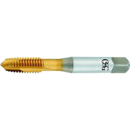Osg Spiral Point Tap, #6-32, Plug, UNC, 2 Flutes, TiN 1740205