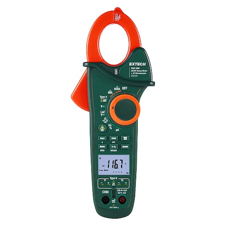 Extech DigitalClampMeter, TRMS, 600A, 600VAC EX623A-NIST