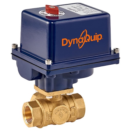Dynaquip Controls 3/8" FNPT Brass Electronic Ball Valve 3-Way EYHG2AUE20H