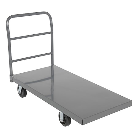 Vestil Steel Platform Truck, Rubber Casters ECSPT-2448