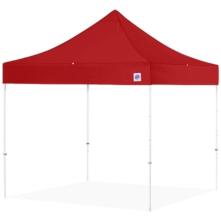 E-Z Up Portable Shelter, Red, 8 ft W, 8 ft L EC3STL08KFWHTRD