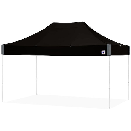 E-Z Up Portable Shelter, Black, 10 ft W, 15 ft L EC3STL15KFWHTMCBK