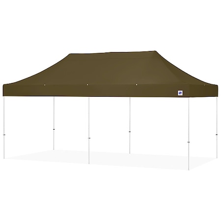E-Z Up Portable Shelter, Green, 10 ft W, 20 ft L EC3STL20KFWHTMCOD