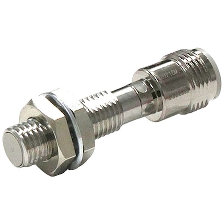 Omron Cylindrical, Inductive Proximity Sensor, 8 mm Dia., Stainless Steel, M12, 3 Wires, Shielded E2E-X1R5C18-M1