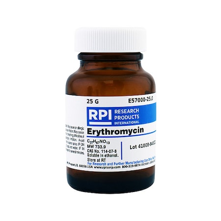 Rpi Erythromycin, 25g E57000-25.0