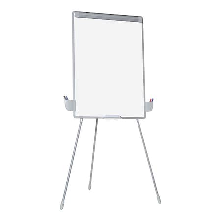 Mastervision Dry Erase Board, Melamine, 67 in, 36 in, Plastic Frame, White, Matte EA2300433MV