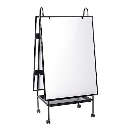 Mastervision Dry Erase Board, Steel, 59 21/32 in, 29 23/32 in, Aluminum Frame, White, Matte EA49145016
