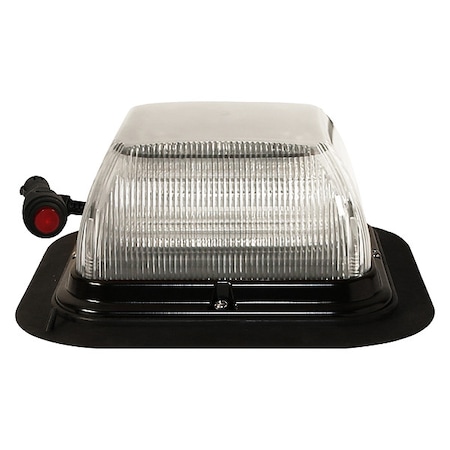 Ecco Beacon Light, Amber, Clear, 3-5/16" H EB7185CAA-VM