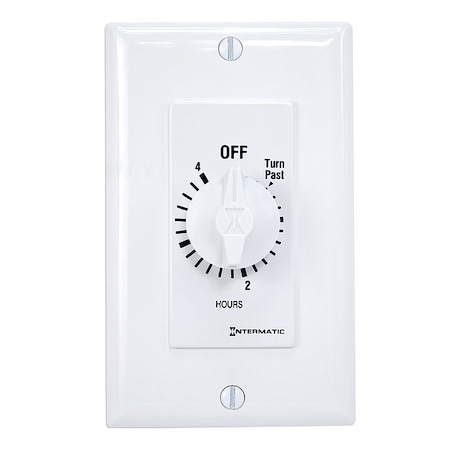 Intermatic Timer, Spring Wound, 4 Hr, SPST FD4HW