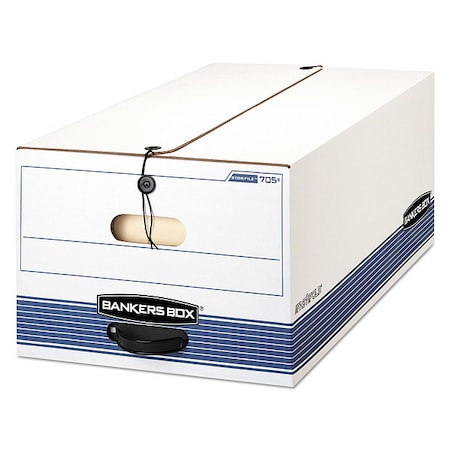 Bankers Box File Box, 2-Ply Cardboard End; 1-Ply Cardboard Side; 2-Ply Cardboard Bottom, 15.25" W, 24.13" D 00705
