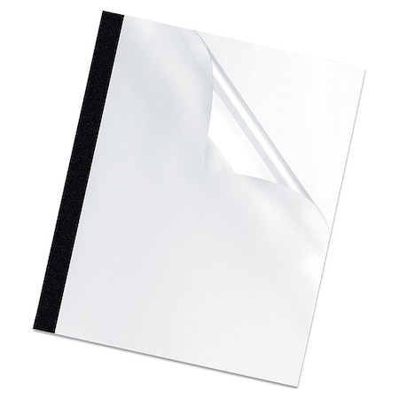 Fellowes Thermal Binding System Presentation Covers, 30-Sheet Capacity, Plastic, Square Corners, 11x8.5, PK10 FEL5222701
