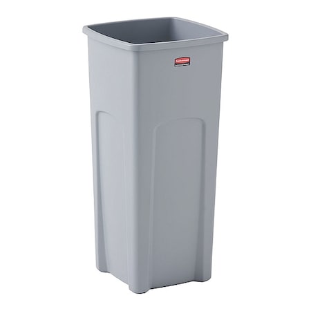 Rubbermaid Commercial Trash Can, Oval, Silver, 23 gal. 7YA65