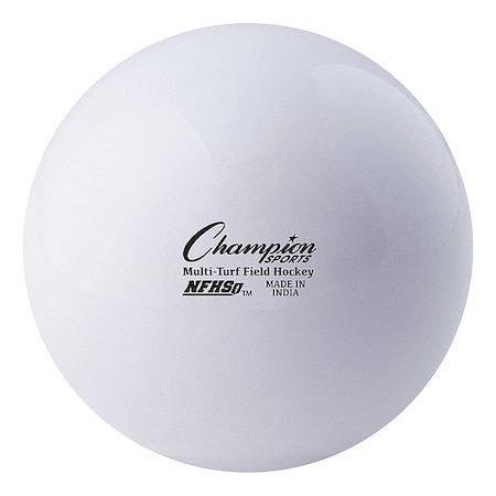 Champion Sports Field Hockey Ball Set, White, 2 3/4 in Dia fhb1wh