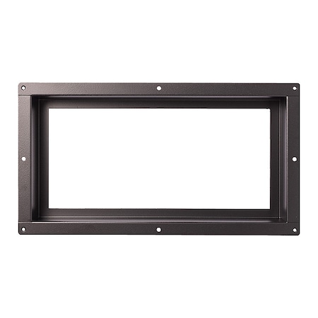 Fittes Floor Register, Steel, Black FLUSH6X12BLK-HP