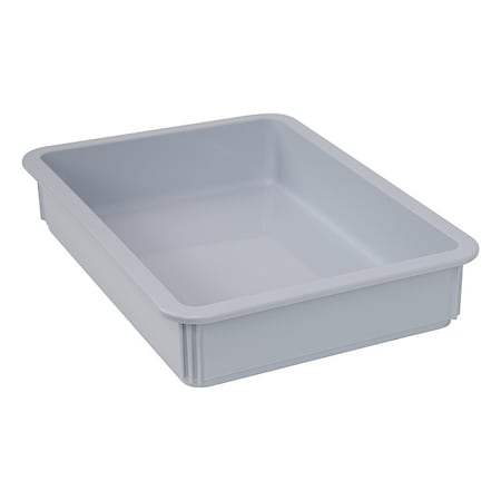 Quantum Food Service FSB-DT18133GYCS 17 3/4 x 12 3/4 Pizza Dough Box - Polypropylene, Gray, Case of 6