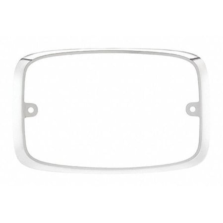 Federal Signal Bezel, Chrome, 6-7/64"Lx5-5/16"Hx1-13/64"W FR6MC