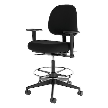 Cramer Task Chair, 27-1/2"W, Black, Foam, 350lb FSMH4-2RK-2B