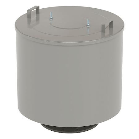 Solberg Filter Silencer, 10" Inlet Size, 3300 cfm F-484P-1000F