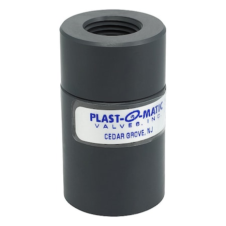 Plast-O-Matic Flow Control Valve, 1/2In FNPT, PVC, 1gpm FC050EP-001-000-PV