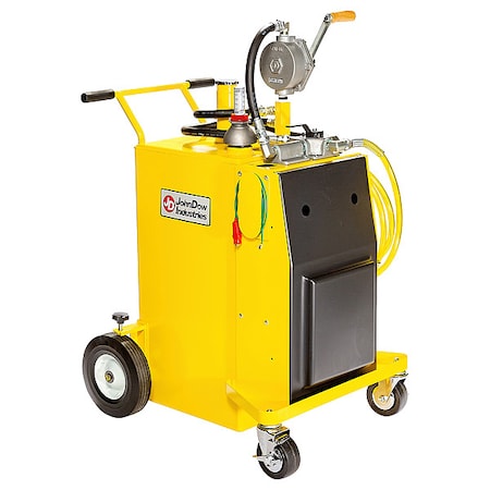 Johndow Industries Fuel Caddy, 30 gal, Diesel, Yellow, Steel FC-P30-UL-D