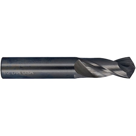 Chicago-Latrobe Screw Machine Drill Bit, #52 Size, 118  Degrees Point Angle, Solid Carbide, Spiral Flute 78691