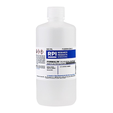Rpi 10 Pct Neutral Buffered Formalin, 500mL F10800-500.0