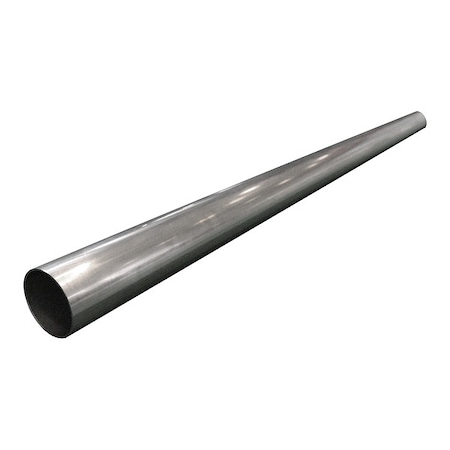 Zoro Select Pipe, Stainless Steel, 10 ft Overall L F4PPJ10WD