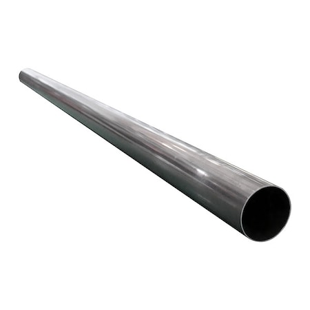Zoro Select Pipe, Stainless Steel, 10 ft Overall L F4PPL10WD