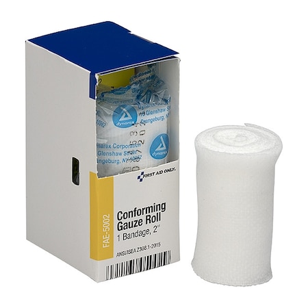 First Aid Only First Aid Kit Refill, 2" Conforming Gauze Roll, 1 Per Box FAE-5002