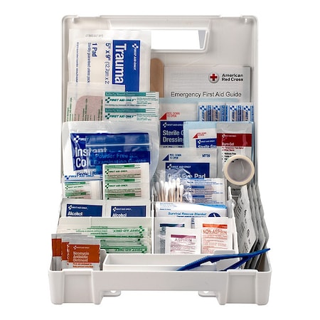 First Aid Only First Aid Kit and Housing, Plastic 200 Components, 50 People Served FAO-134