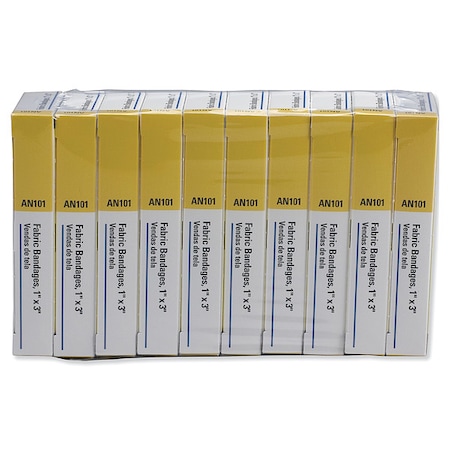First Aid Only First Aid Refill Fabric Bandage, 1x3, PK160 AN-101