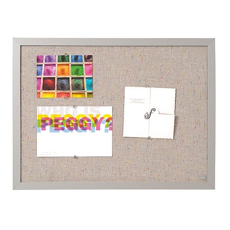 Mastervision Fabric Bulletin Board 18x24", Gray FB0470608